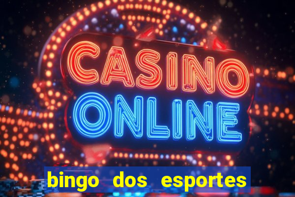 bingo dos esportes para imprimir